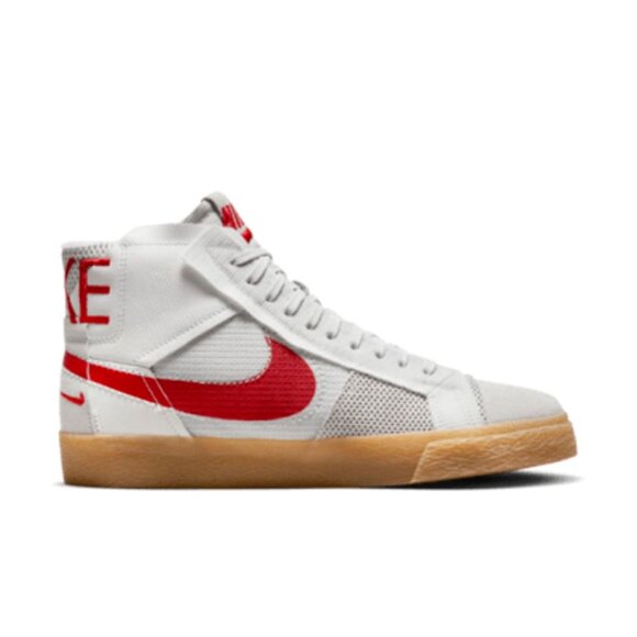 Nike Zoom Blazer Mid Premium SB Mens Skate Shoes White FD5113-100 NEW Multi Sz - Picture 2 of 9